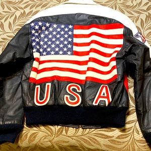 Unisex leather jacket